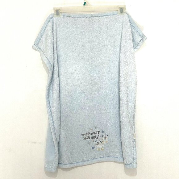 Little Beginnings Boys Super Soft Blue Blanket with Puppies - Picture 8 of 9